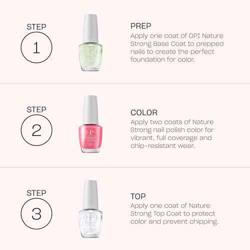 OPI Nature Strong Natural Origin 3-Step System | Botanical Base Coat, Top Coat, and Various Nail Polish Colors | High Shine + Color Protection | Eco-Friendly, Plant Based, Vegan, & Cruelty Free