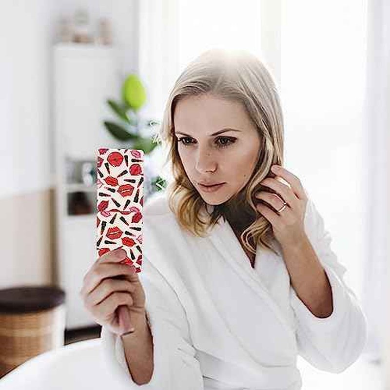 Quality Vanity Compact Makeup Mirror for Girls Women, Stylish Slim Travel Cosmetic Mirrors for Pocket Purse Wallet Handbag, Portable Magnifying Handheld Small Mirror Foldable Cute Lightweight