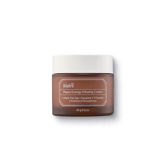 DearKlairs Maple Energy Infusing Cream 60g, Anti-Aging, Firming Korean Skincare, Peptide, Skin Barrier, Repair, moisturizing and hydrating, For Dry Skin