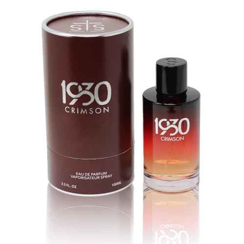 Men's Crimson Cologne by STS Ranch, Classic & Timeless Woody Spicy Fragrance with Bergamot, Juniper Berry, Black Pepper, Vetiver & Cedarwood, Warm Masculine Scent, 100 ml