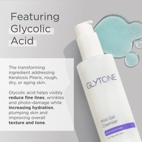 Glytone Mild Gel Cleanser - Exfoliating Face Wash with 4.7% Glycolic Acid - Vegan & Fragrance-Free | 6.7 fl. oz.