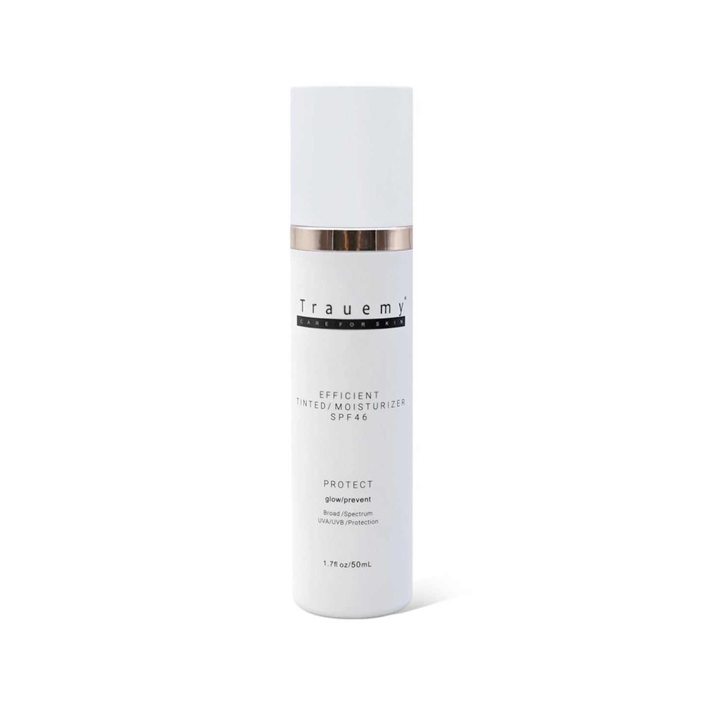 Trauemy Anti-Aging Tinted Face Moisturizer Sunscreen SPF 46 & Hydrating Skin Care & Face Moisturizer - Chemical BB Cream, Water-Resistant-Dewy