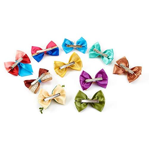 10pcs Princess Character Inspired Hair Bows Clips for Girls Women Hair Accessories