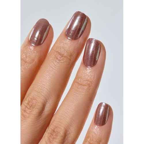 ohora Semi Cured Gel Nail Strips (N Chocolate Chrome) - Works with Any Nail Lamps, Salon-Quality, Long Lasting, Easy to Apply & Remove - Includes 2 Prep Pads, Nail File & Wooden Stick