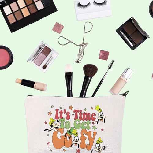 FOTAP Cartoons Dog Gift It's Time To Get G Makeup Bag Dog Cartoon Fan Cosmetic Bag Merchandise Cartoon Movies Gift (Get Goo)