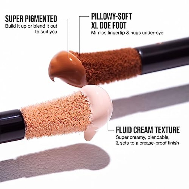 HUDA BEAUTY #FauxFilter Luminous Matte Buildable Coverage Crease Proof Concealer Nougat 2.5 Golden