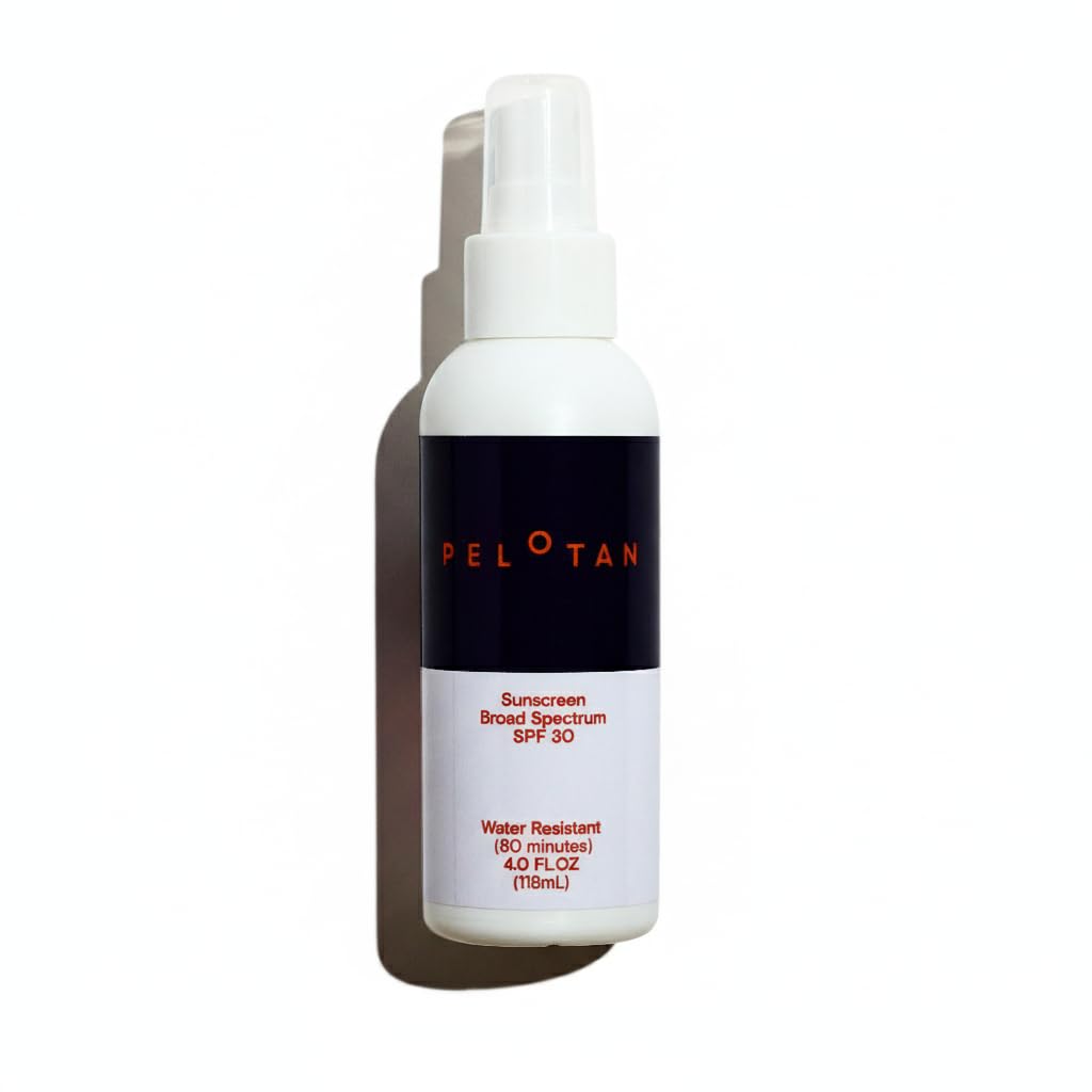 Pelotan Spray Sunscreen SPF 30 (4 Fl Oz) – Lightweight, Sweat-Resistant Sun Protection for Cyclists & Runners – Used by Pro Athletes – Safe for Sensitive Skin