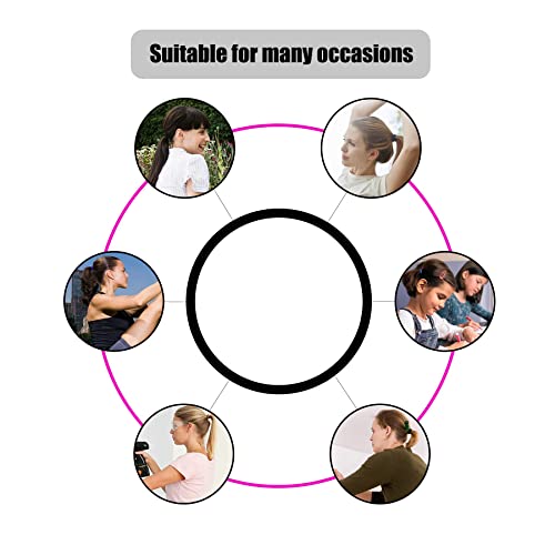 Multy-Colored Hair Ties, 120 PCS Large Elastic Bands, No Damage Ponytail Holders for Thick Hair, Women, Men and Girls