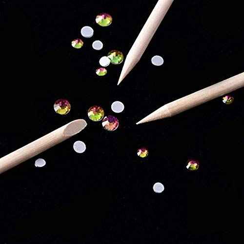 BTYMS 300 Count Orange Wood Stick 4.5 inch Cuticle Pusher Remover Orangewood Cuticle Sticks Nail Art Manicure Pedicure Sticks Orange Sticks for Nails