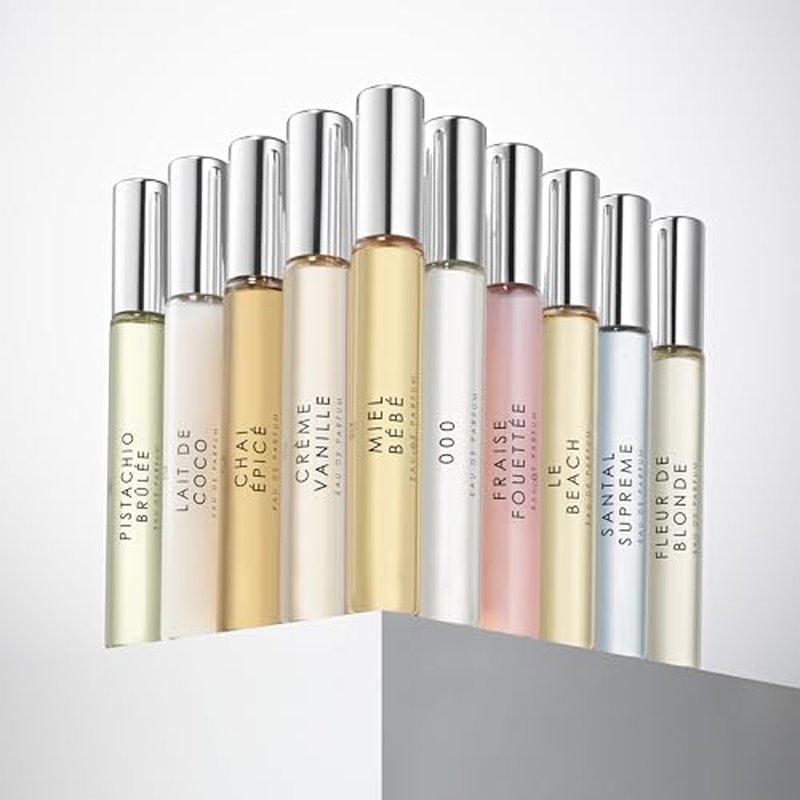 Le Monde Gourmand Coffret de Parfum 2 Box Set - 10 Mini Eau de Parfum Purse Sprays - Travel Perfume Sampler Discovery Gift Set for Woman, Vegan & Cruelty-Free
