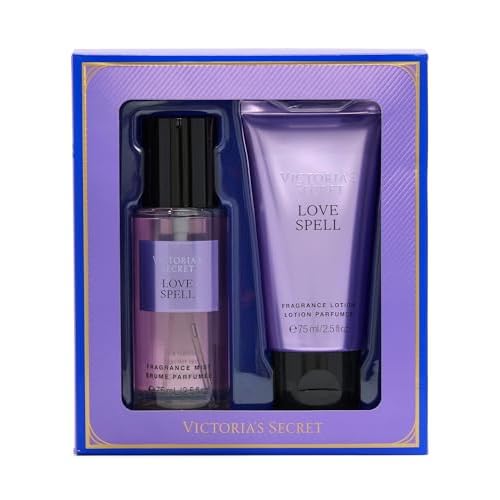 Victoria's Secret Love Spell Mini Fragrance Duo Gift Set, Notes of Cherry Blossom and Fresh Peach