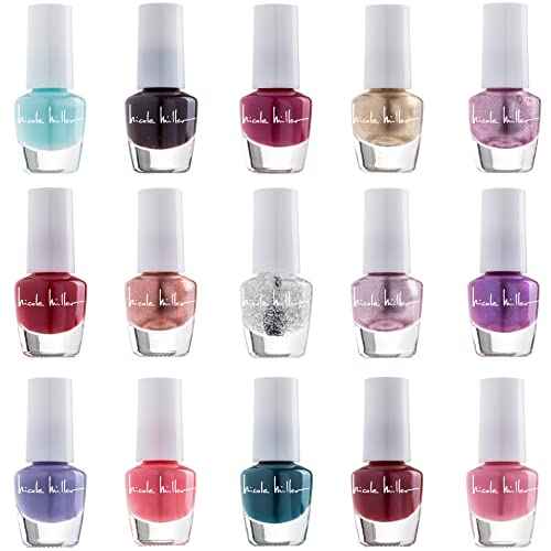 Nicole Miller Mini Nail Polish Set ? Glossy, Vibrant Colors for Fingernails & Toenails, Trendy Collection