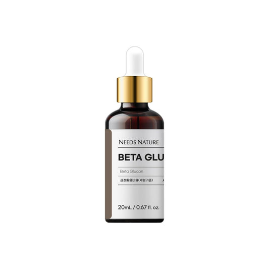 Beta-Glucan 100% Facial Serum for Face – NEEDS NATURE DIY Booster | Deep Hydration & Barrier Repair | Korean Skincare for Dry, Sensitive, or Damaged Skin | 20ml