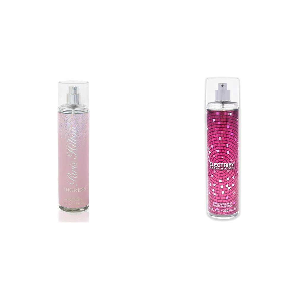Paris Hilton Heiress & Electrify Women 8 oz Fragrance Mist Sprays