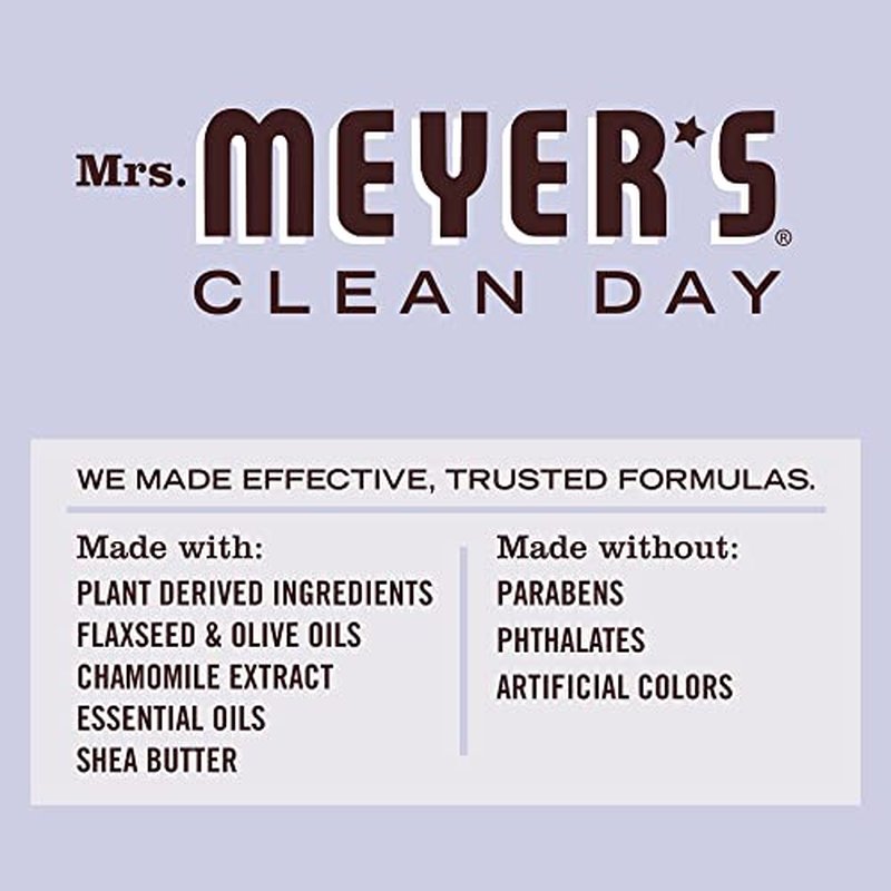 MRS. MEYER'S CLEAN DAY Body Lotion for Dry Skin, Non-Greasy Moisturizer Made with Essential Oils, Lavender, 16 fl. oz - Pack of 3
