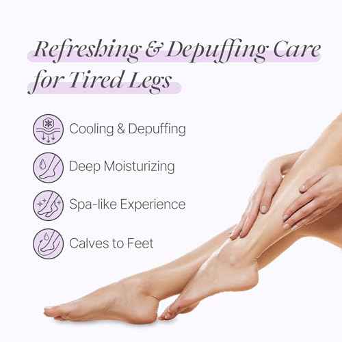 koelf Rose Petal Satin Leg mask 1pair- Intensive Cooling & Depuffing Leg Socks, Rose Scented Leg Relieving Mask with Arnica, Pumpkin, Coffee Seed Extract for Tired, Puffy Legs