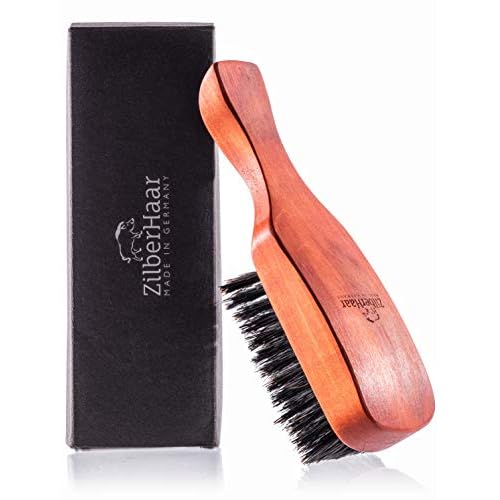 ZilberHaar Major ? Men's Hair and Beard Brush ? Soft Boar Bristles ? Massages and Exfoliates Skin and Scalp ? Ideal Men's Grooming Accessory ? Made in Europe