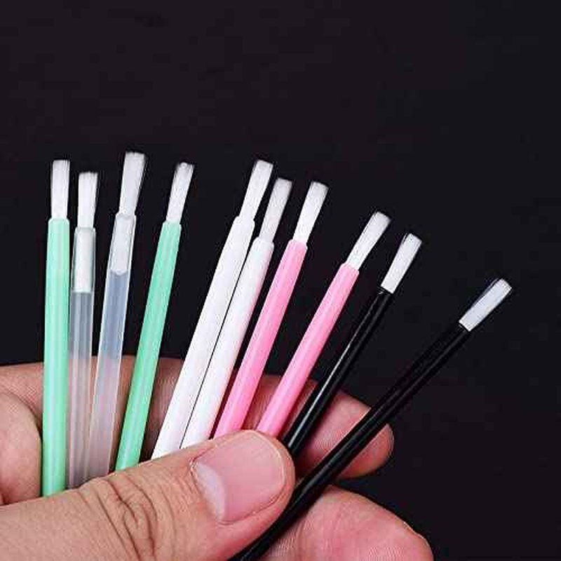 PYO Cookie Paint Brush Disposable Lip Brushes Mini Paint Brush Cookies Disposable Nail Polish Brush Paint Your Own Cookie Food Safe Paint Brushes Mini Paint Brushes Cookies (50, Clear)