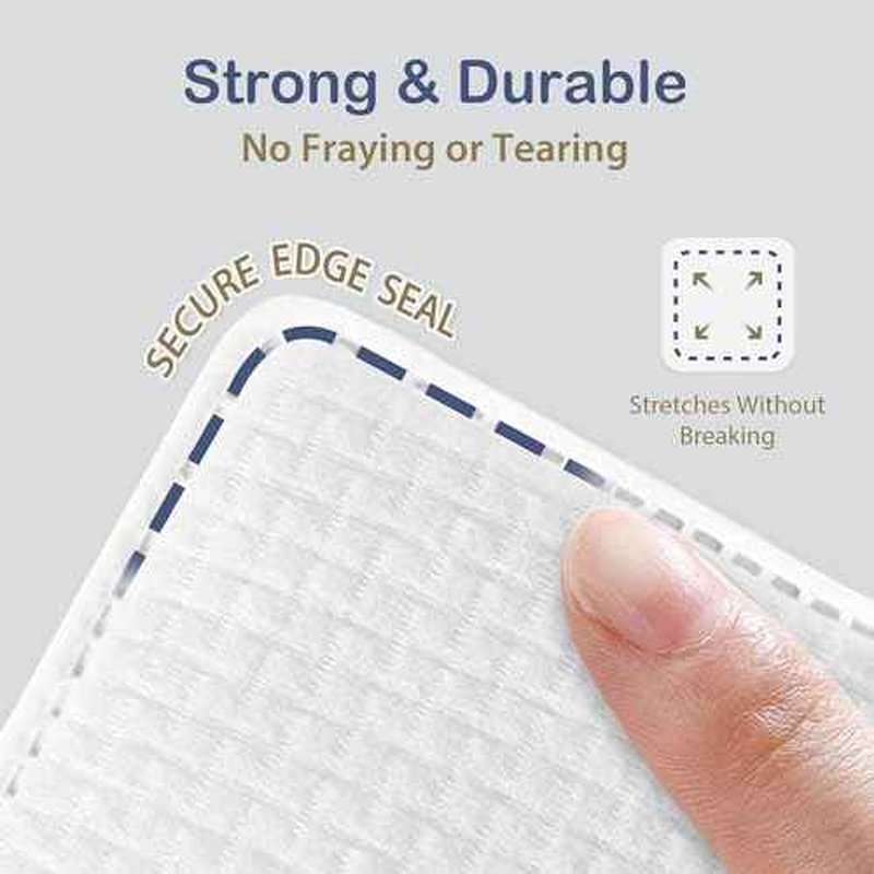 Ourmed Life Large Cotton Pads for Makeup Removal, Soft & Lint-Free Face Pads with Pressed Seam Design, Durable Makeup Remover Pads for Facial Cleansing on All Skin Types, 3x3 Inch, 60 Count