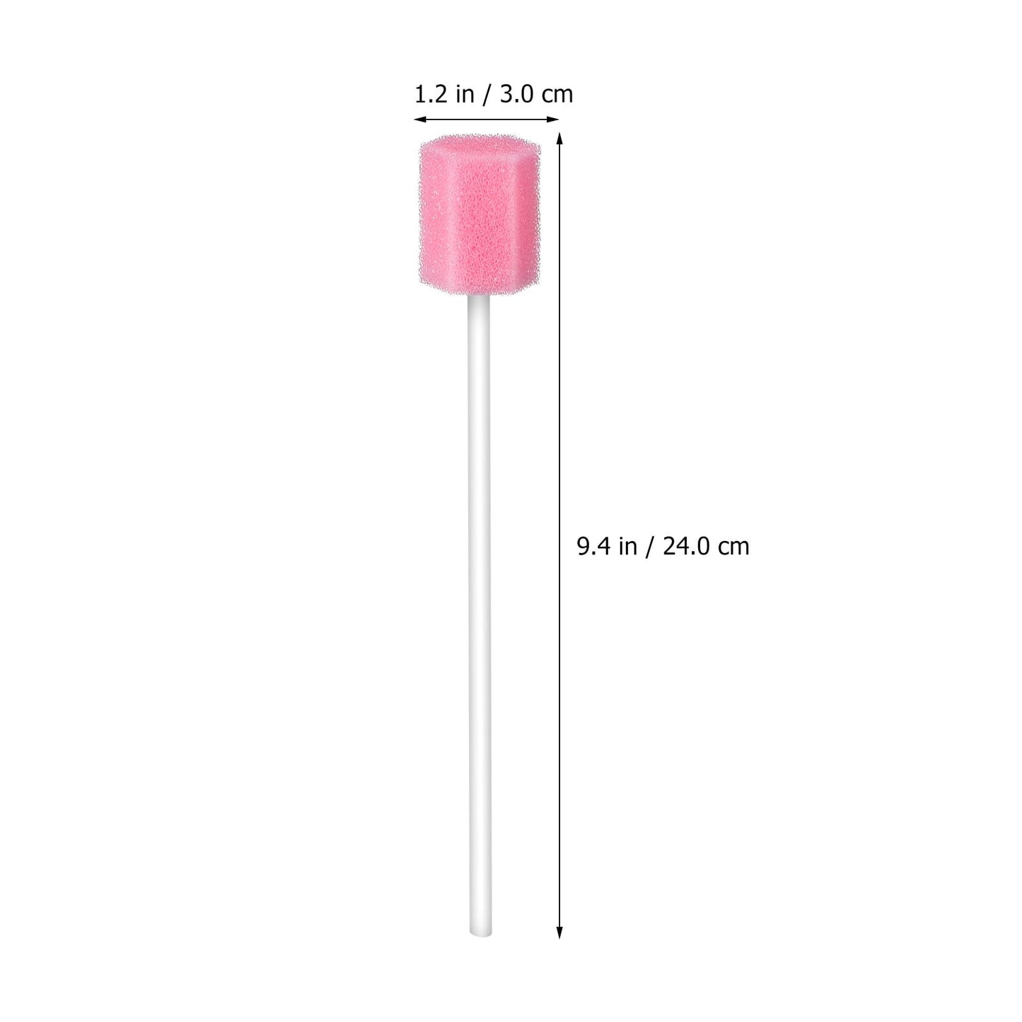 Healvian 250 Count Disposable Oral Care Sponge Swabs Hexagon Design 5.11 Inch Mouth Swabs for Teeth and Gum Cleaning Suitable for Adults and Kids