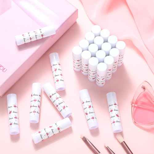 24 Pack Dance Theme Ballet Lip Balms Bulk Ballerina Moisturizing Lip Balms Gift Ballet Gifts Lips Balm Christmas Thanksgiving Day Dance Party Thanks Gift for Dancer Woman