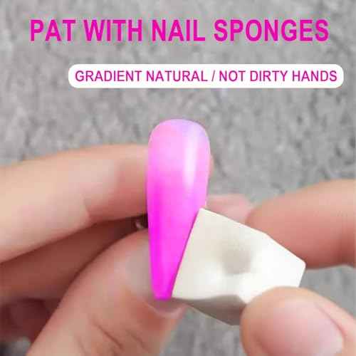 Nail Art Palette &100pcs Nail Sponges for Ombre-Resin Nail Polish Mixing Palette Pallet for Nail Art Tools Accessories;Soft Ombre Nail Sponge Nail Brush stuff for Nail Tech Must Haves Supplies