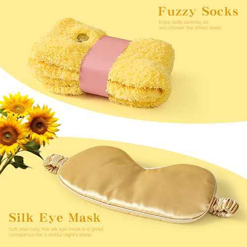 Get Well Soon Gift Baskets for Women, 10pcs Self-Care Package, Relaxation Spa Gift Basket for Mom Wife Grandma Daughter Friends Sister, Sunshine Birthday Gift Set Idea for Women Who Have Everything