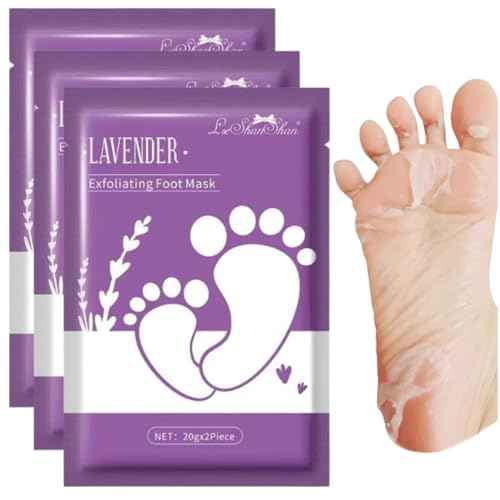 Foot Mask for Dry Cracked Feet, 3 Pairs Feet Peeling Mask, Foot Masks That Remove dead Skin, Callus Remover, Dry, Cracked Skin, Intensely Moisturizes Repairs, Spa Experience, Natural Exfoliator