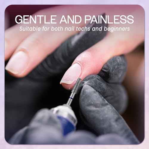 PANA 3/32" Diamond Carbide Cone Bit- Style 13, Medium Grit - Professional Cuticle Nail Drill Bits for Acrylic Gel Nails Dry Manicure Pedicure Shape Remove Tools