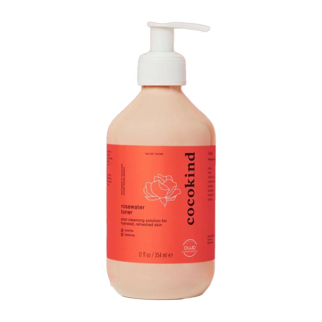 Cocokind Rosewater Facial Toner, Jumbo Bottle, 12 Fl Oz