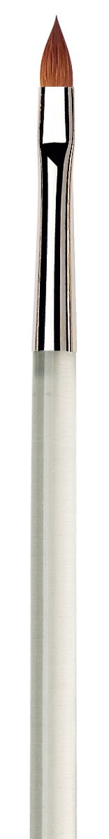 da Vinci Size 6 Acrylic Nail Brush - Round Russian Red Sable with Blue Handle