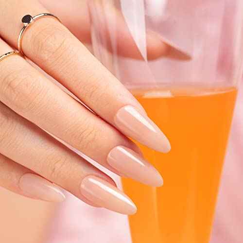 RARJSM Milky Rose Gel Nail Polish LED UV Gel Soak Off Clear Nude Pink French Manicure Light Pink Jelly Nail GelPolish Varnish Curing Requires 1pcs 15ml for Home Salon Nail Art DIY