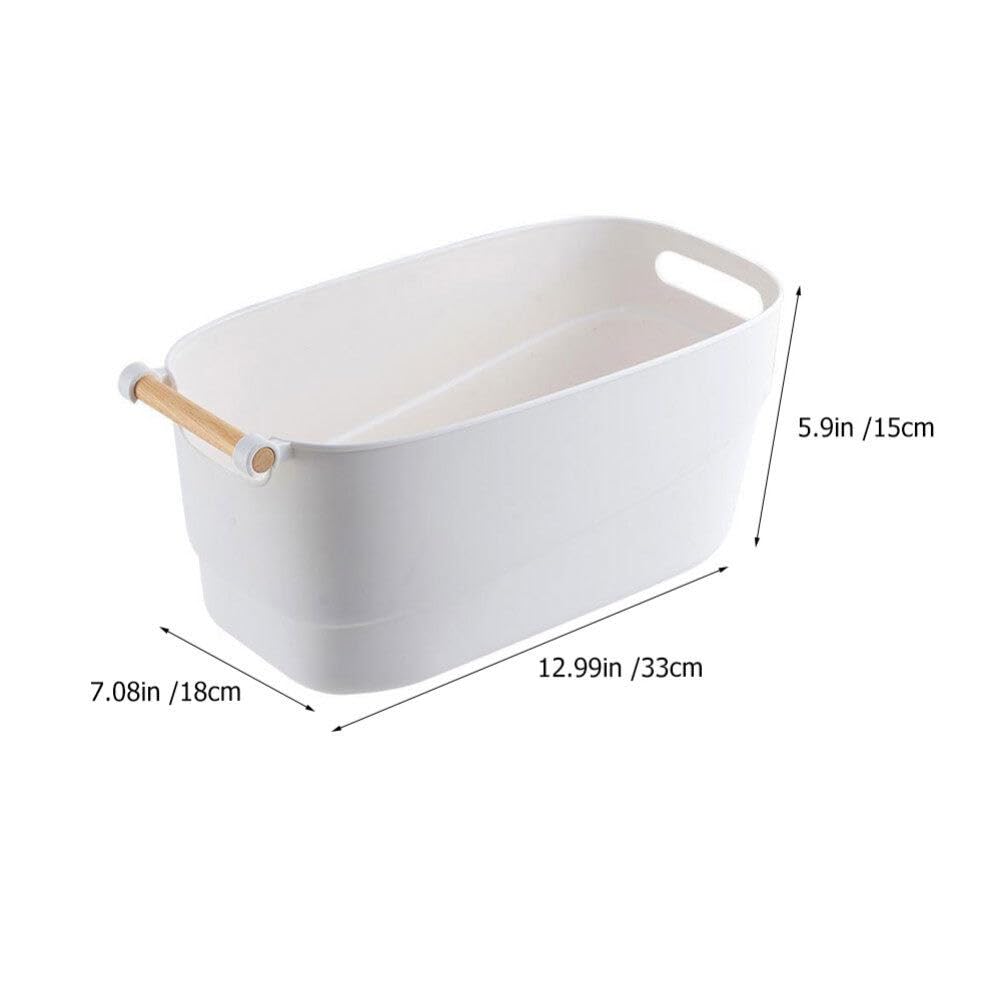 FRCOLOR Japanese Style Hand Soaking Bowl for Manicure Full Hand Soak Nail Soaking Container with Comfortable Rest 13X7 Inches for Home and Salon Use