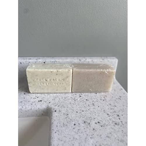 Greenwich Bay Trading Set of 2 Herbal Soaps Lavender Sage and Rose Petal - 6.4 Oz Bars Wrapped in Drawstring Cloth Sacks-Enriched with Shea Butter, Virgin Olive Oil and Fresh Botanical Scents