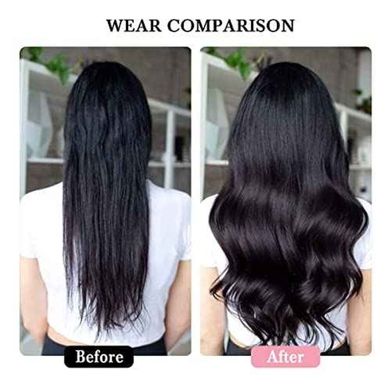 Clip in Hair Extensions Real Human Hair 100% Brazilian Virgin Human Hair 70g 8pcs Per Set with 18Clips Double Weft Clip in Human Hair Extensions (20 Inch, #613 Bleach Blonde)