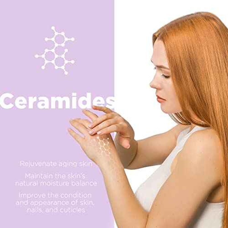 Moisturizing Hand Cream for Dry, Cracked Hands, Nails and Cuticles - 8.5 fl. oz. - Anti-Aging Skin Moisturizer with Vitamin E, Shea Butter, and Ceramides