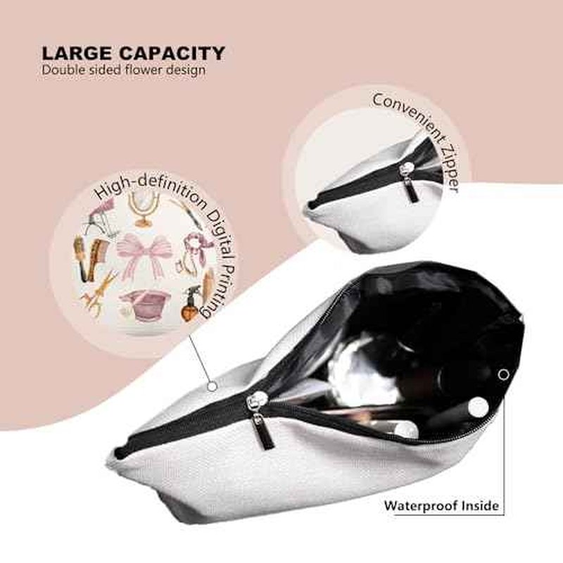 Hairstylist Gifts Women Makeup Bag Make Up Bag, Cosmetic Bags for Hairstylists, Hairdresser Gifts for Cosmetology Student Teen Girls