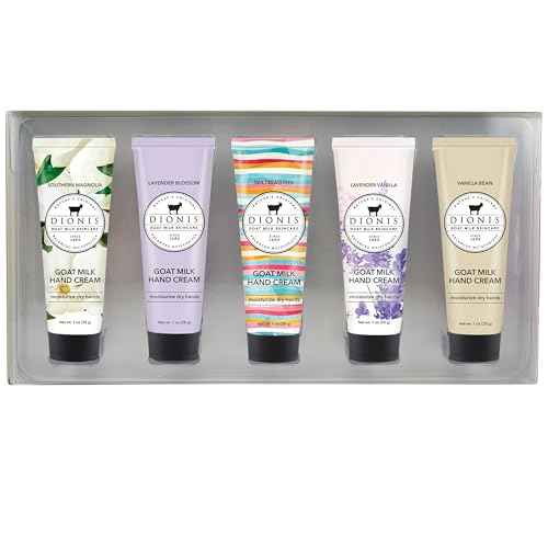 Dionis Goat Milk Skincare Hand Cream Gift Sets - Assorted Scented Travel Size Hand Creams In a Gift Box - Mini Hand Lotion Self Care Gifts, Cruelty Free Lotion For Dry Skin, Inspire Gift Set 2025