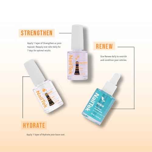 Nail Tek Recovery Kit ? Nail Repair for Damaged Nails, Hydrate, Renew, & Strengthen Nails Treatment, Made in USA, 0.5 fl oz each