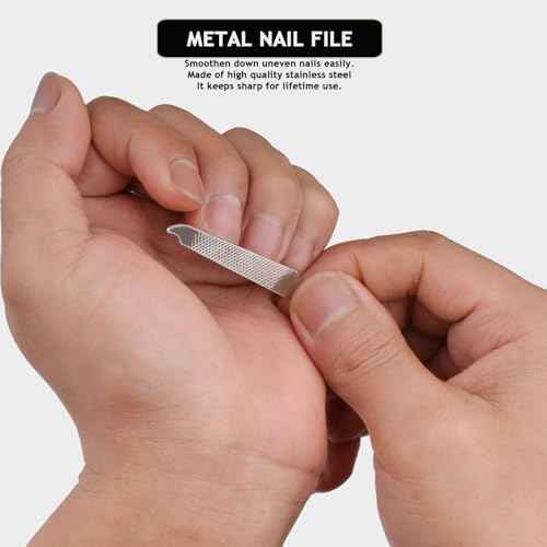 Travel Manicure Set Professional Nail Clipper Kit-5 Pieces Stainless Steel Manicure Kit, Women Men Grooming kit With Nail Care Tools Beauty Scissors Tweezers (Silver Pink)