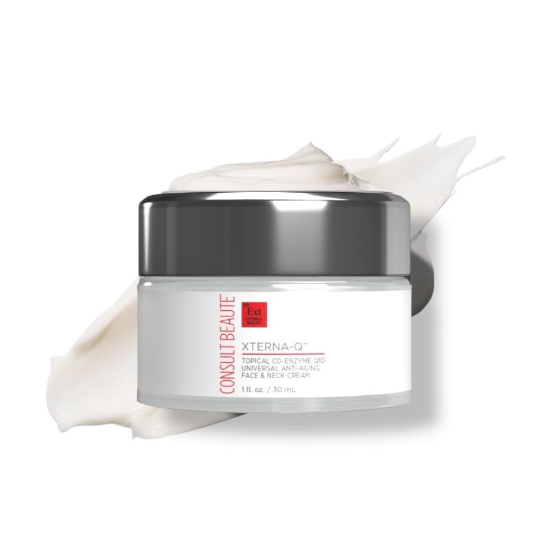 XTERNA-Q Anti-Aging CoQ10 Cream | Peptide & Niacinamide Moisturizer for Dry Skin - 1 Fl Oz