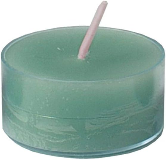 Morning Breeze Scented Tealights - Spaas 24 Clear Cup Candles, 4.5 Hour Burn Time