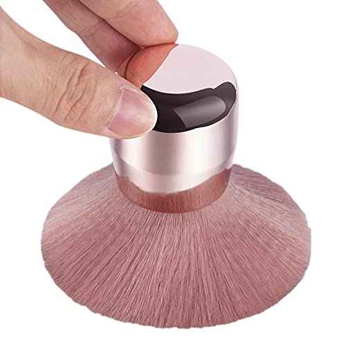 Vaincre Nail Art Dust Powder Remover Brush, Soft Nail Art Dust Cleaner Brush for Acrylic Application and Makeup(Pink)