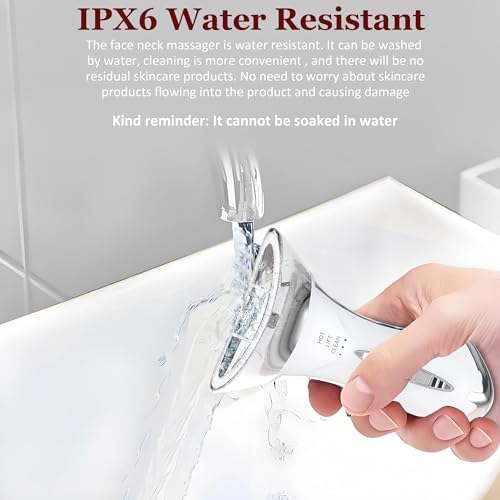 5-in-1 Red Light for Face and Neck£¬Face Neck Massager for Skin Care, Water Resistant Facial Sculptor Wand