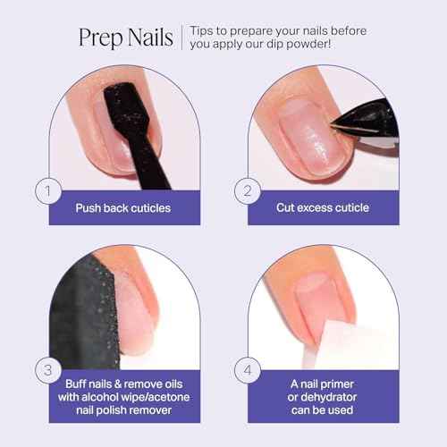 Nailboo Dip Powder Nail Kit Bundle ? Includes 3 Dip Powders Velvet Lust, Date Night, Sunday Brunch, Dip Liquids, Build Powder, File & Buffer Set, Long Lasting, No UV Needed