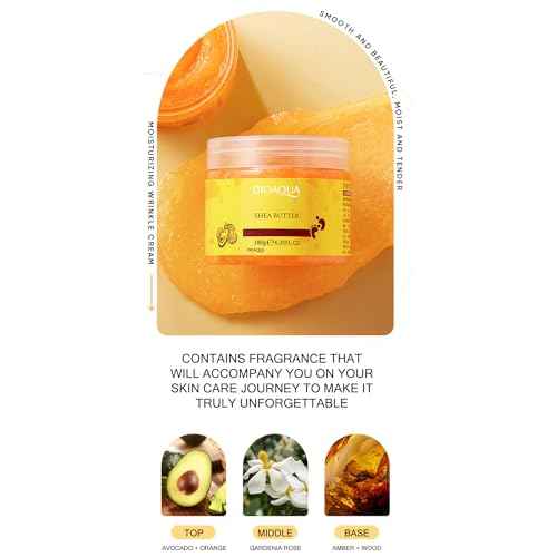 BIOAQUA Foot Scrub Cream, Exfoliating and Cleansing Foot Care with Plant Scrub Particles, Shea Butter Extract & Herbal Ingredients, Smooth Soft Feet, 180g (6.35oz)