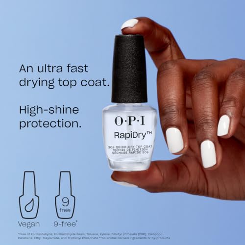 OPI Nail Lacquer Top Coat | Clear Nail Polish Top Coats | Classic, Quick Drying, High Shine, Gel-like Volumizing, & Matte Finish | Chip Resistant, High-Gloss, Long Lasting, Protects Color & Nails
