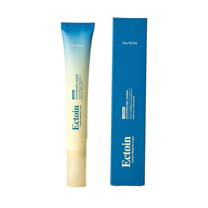 Ectoin Gua Sha Eye Cream - Korean Anti-Wrinkle Treatment for Dark Circles & Puffiness | 30ml