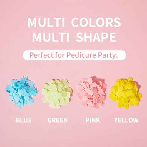 Pedicure Soap Flowers Foot Soak Petals Sheet for Softens Dead Skin Moisturizing Relaxing Spa Feet Birthday Pedi Nail Party (100g)
