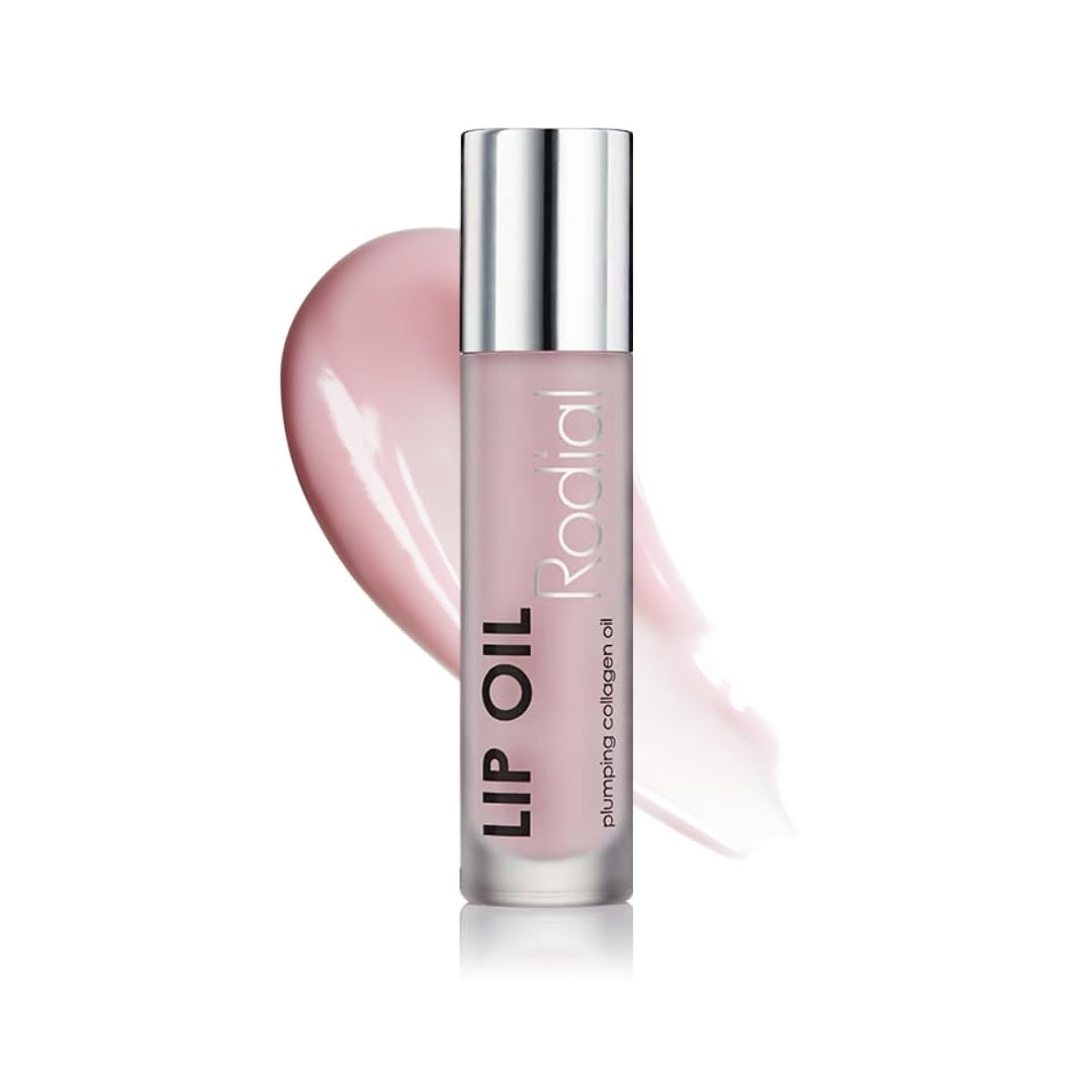 Rodial Plumping Collagen Lip Oil - Hydrating Vegan Lip Oil for Fuller Lips | 0.14 fl oz, Sheer Pink Finish